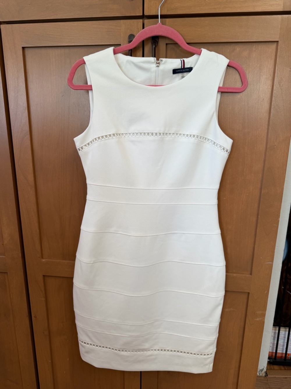 Tommy Hilfiger Ivory Sleeveless Sheath Dress
